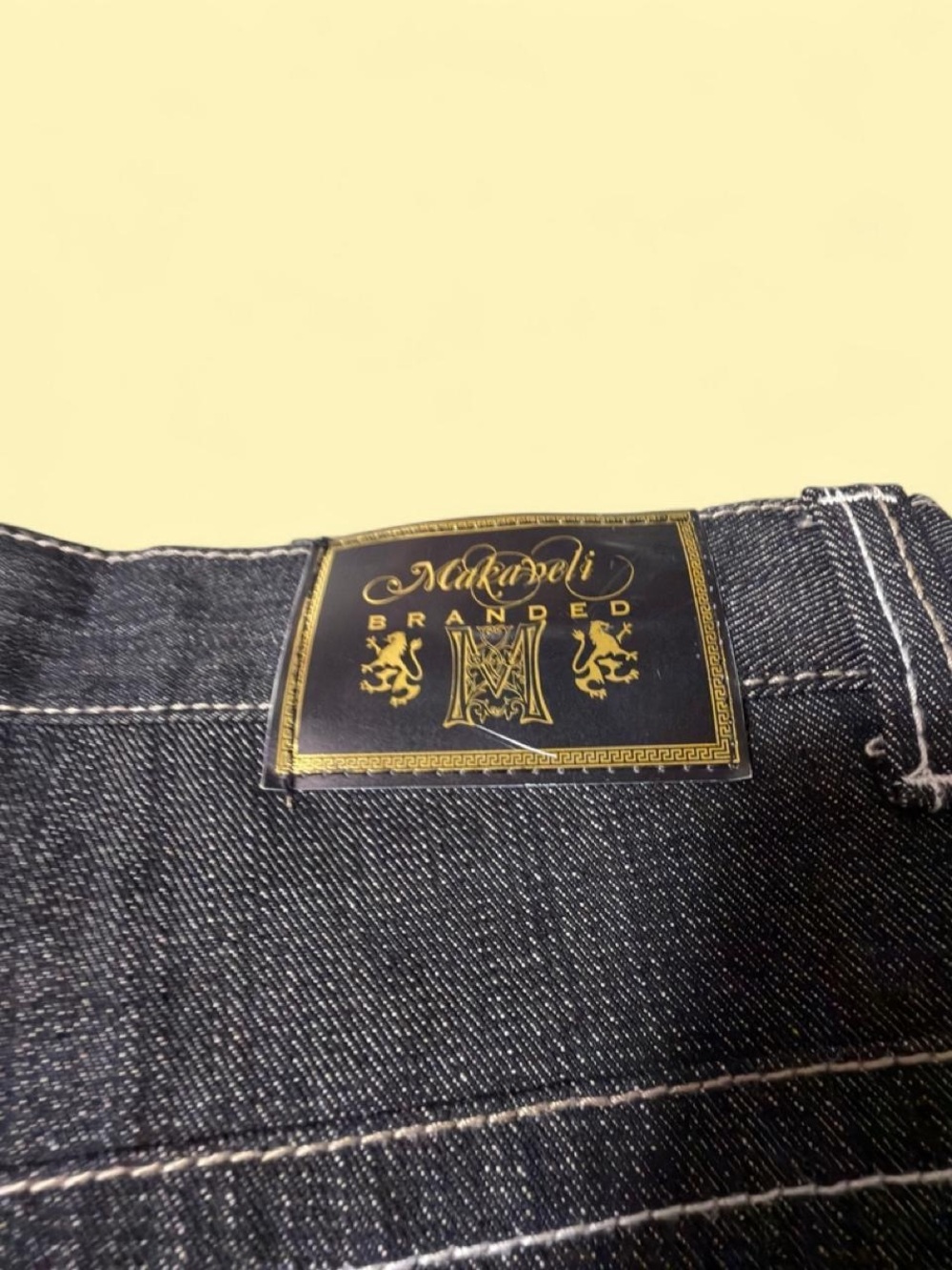 Makaveli Branded Baggy Vintage Y2K Jeans Black - Picture 4 of 8